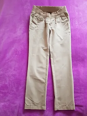 Next Maternity Size 8 Under Bump Chinos Trousers L30  - Beige • £9.50