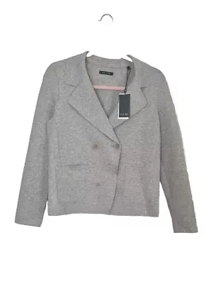 Marc O Polo Sweat Knit Jacket Cobble Melange Grey Balazer Size 34 Uk 6 • £30