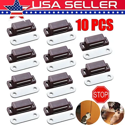 10 Pack Magnetic Door Catches Kitchen Cupboard Wardrobe Cabinet Latch Catch NEW • $6.93