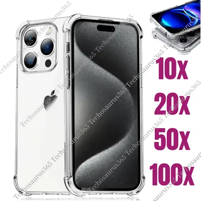 Wholesale Bulk Shockproof Clear Case Cover Lot For IPhone 14 13 12 11 15 Xs XR X • $18.07