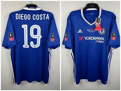 XXL - BNWT Chelsea FA Cup Final 2017 Home Shirt 2016/17 - Diego Costa 19 • £90