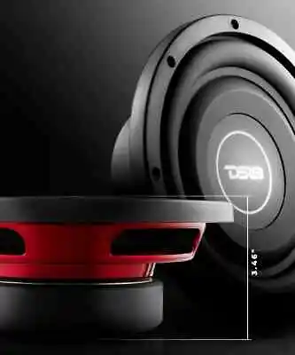 DS18 SRW8.4 8  300 Watt Single 4 Ohm Voice Coil Shallow Thin Truck Subwoofer Sub • $92.95