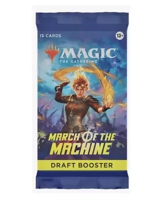 WOTC MTG Booster Pack March Of The Machine Draft Sealed Booster 15 Card Pack New • $6