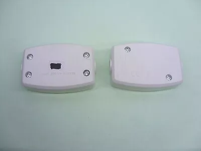 2 Of  White  13amp  3  Core Flex / Cable  Terminal  Line   Connectors  • £4.50