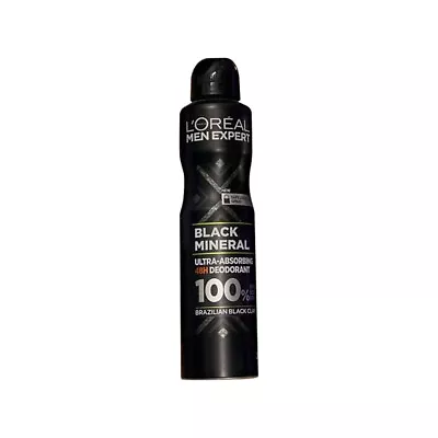 L'Oreal Paris Men Expert Black Mineral Deodorant 250ml • £5.99