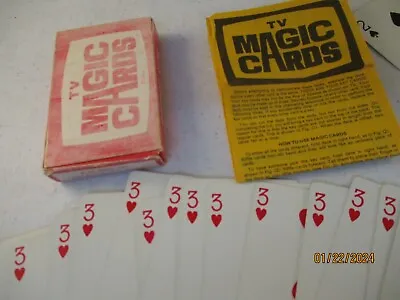 Vintage TV Magic Cards 1970 In Original Box With Instructions • $3.99