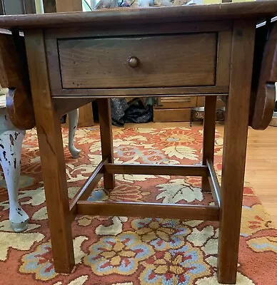 $283 • Buy Ethan Allen Side Table Country Craftsman Drop Leaf Solid Pine Wood Excellent