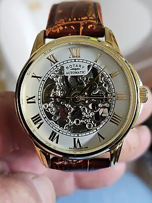 £60 • Buy Rotary Mens Automatic Skeleton Watch GS03862