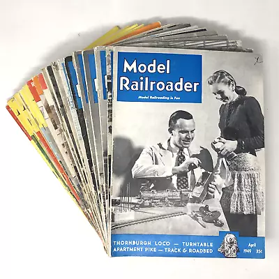 Lot Of 21 Vintage Model Railroader Magazines 1949 + 1955-1962 • $35