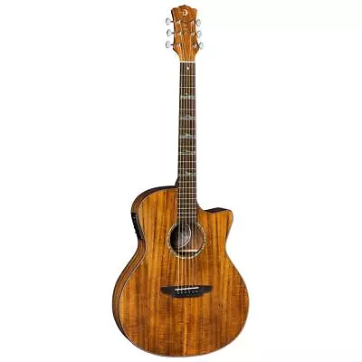 Luna High Tide Koa Grand Concert Acoustic Electric Guitar Satin Natural • $499