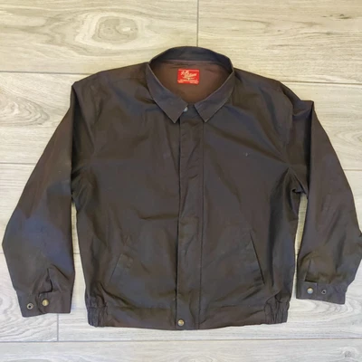 £76.49 • Buy R M Williams Oilskin Wax 100% Cotton Men's Size L Jacket Coat Brown Waxed