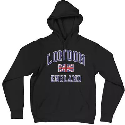 I Love London England Hoodie Tourist Novelty Souvenir Union UK Men Women Hoody • $22.38