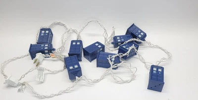 $15 • Buy Doctor Who Tardis Police Call Box String Lights  Tested Working 9 FT BBC TV Show