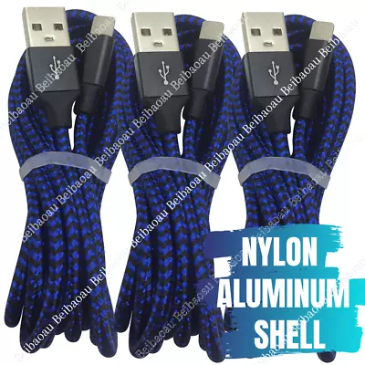 $18.48 • Buy 3 Pack 3M USB Fast Charger Cable Braided For Apple IPhone 11 XR X Charging Cord