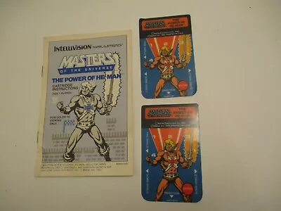 Intellivison Masters Of The Universe Power Of He-Man Manual Controller Overlays • $29.99