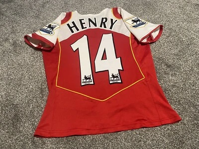 Original HENRY #14 Arsenal Women’s Home Nike 2004-05 Shirt S (8/10) - Flock • £30
