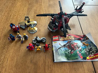 £97.29 • Buy LEGO Marvel Superheroes Set LOT 6866 Wolverine Chopper Showdown 6865 Deadpool