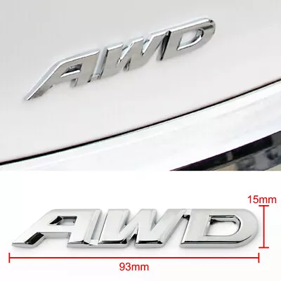 Silver Car AWD Metal Emblem Badge Decal Sticker For 4 Wheel Drive SUV Tailgate • $7.70