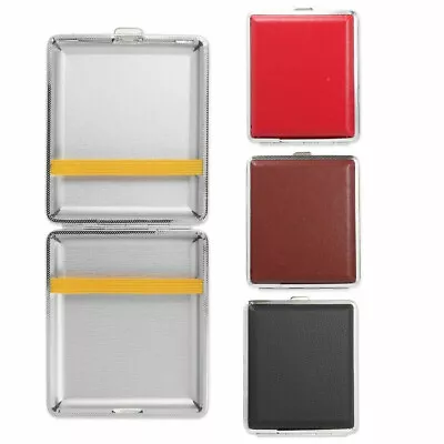 £3.99 • Buy Faux Leather Cigarette Case Straight Roll Up Tobacco Cigar Holder Pocket Size-U