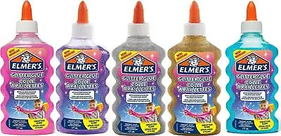 £5.99 • Buy Elmers Glitter Glue Craft Set PVA All Great For Making Slime School Arts Stick
