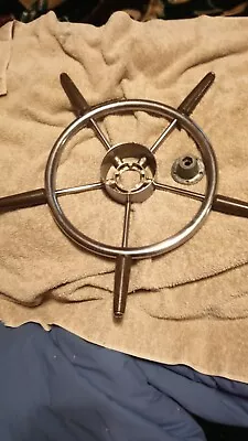 Vintage 5 Spoke Ship/Boat Steering Wheel/with Interchangable Hub • $75