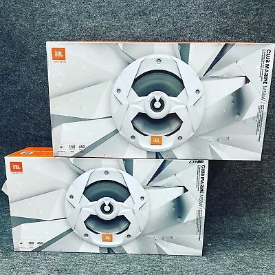 Pack Of 4 JBL Club Marine MS8W 8  2-Way Marine Audio Boat Speakers - White Gloss • $199.95