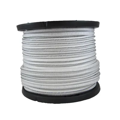 1/4″ 250 Ft Bungee Shock Cord White With Black Tracer Marine Grade Heavy Duty • $75