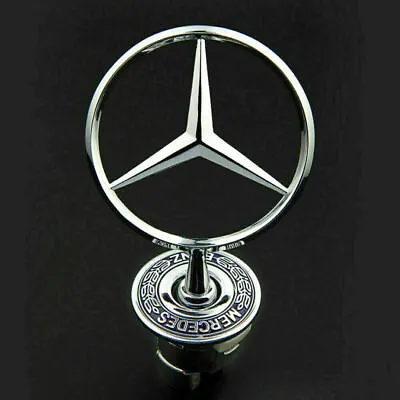 Front Hood Ornament Standing 3D Star Badge For Mercedes-Benz C E S CL SL Emblem • $14.99