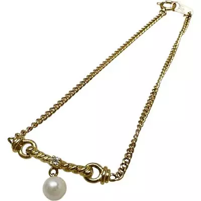 MIKIMOTO  Akoya Pearl 0.2   Diamond 1P Bracelet K18 Gold 3.7g 6.7  Women • $383