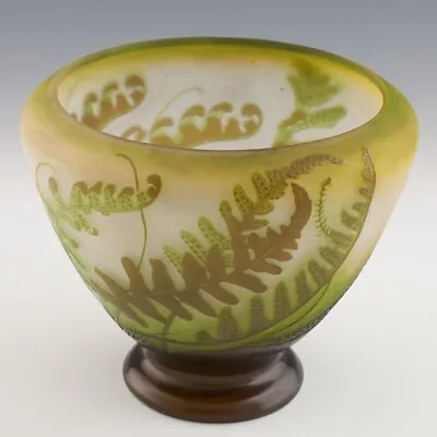 Galle Aquatic Plants Cameo Glass Vase C1920 • £2200