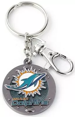 Nfl - Miami Dolphins Officially Licensed Impact Team Key Chain Key Ring • $6.75