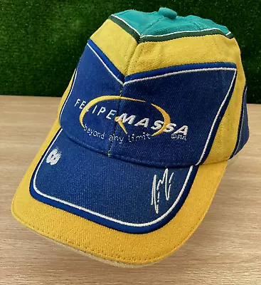 Felipe Massa F1 Official Merchandise Yellow/Blue Adult Baseball Cap Hat • $16.02