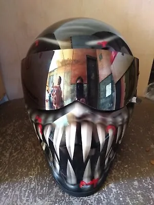 Free Shipping Venom Full Face Bandit Diamond Type For Biker Dot Helmet • $280