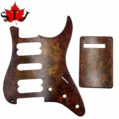 ST Style Humbuck Guitar HSH Pickguard & Backplate & Screws Bird's Eye Maple • $39