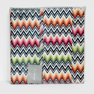 NEW Missoni Home 3 Pc Queen Duvet Set  Ned  Zig Zag 100% Cotton Duvet & 2 Cases • $650