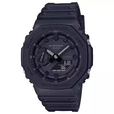 Casio Men's Watch G-Shock Black Resin Strap Anti-Magnetic Ana-Digital GA2100-1A1 • $85.75