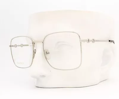 Gucci GG 0951O 003 Eyeglasses Frames Glasses Polished Silver 57-19-145 (Large) • $98.50