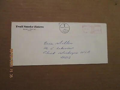 BCHL Trail Smoke Eaters Vintage Dated 1981 Team Logo Hockey Business Envelope • $25