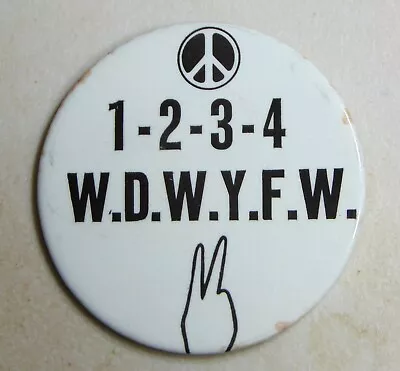 Vietnam War Cause Protest Peace Campaign Pin Button Political • $0.99