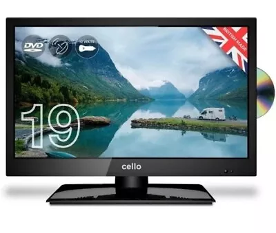 £149.99 • Buy Cello C1920FMTR 12v/24v 19  Traveller Caravan TV Freeview HD DVD, Satellite