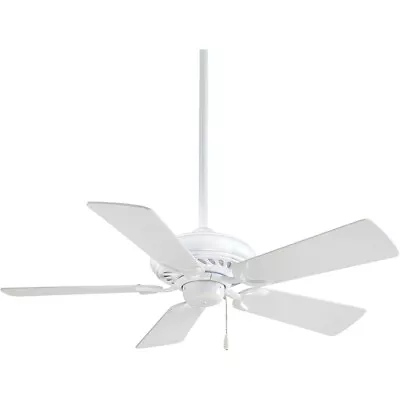 Minka-Aire Supra 44 Inch White Ceiling Fan F563-WH - Open Box • $67.47