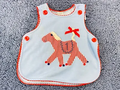 $18.29 • Buy Carters Pinafore Horse Carnival Shirt Size 4T Toddler Circus 1 Birthday Vintage