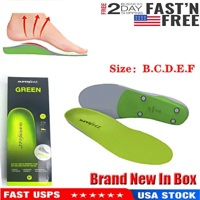 NEW SUPERFEET Premium Green Insoles Inserts Orthotics Brand New In Box C D E F • $22.99