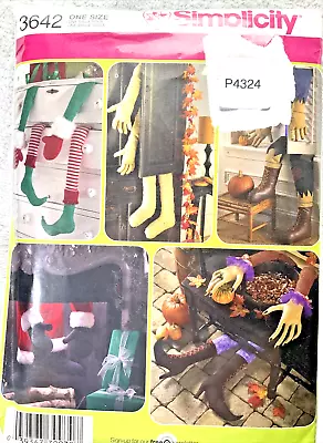 Simplicity Sewing Pattern 3642 Seasonal Decorations  LegsArms- SantaElfWitch • $6.50