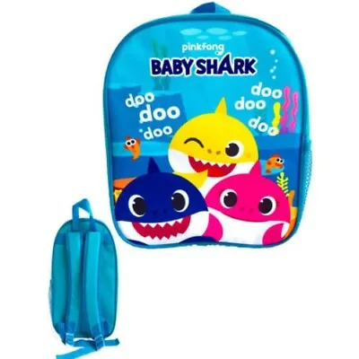 Baby Shark Kids Backpack Childrens Character School Rucksack Travel Bag. JD • £9.95