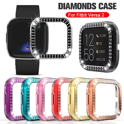 For Fitbit Versa 2 Smart Watch Cover Bling Crystal Rhinestones Protector Case AU • $12.99