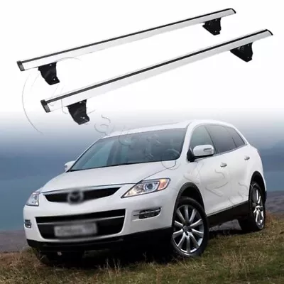 Fits For Mazda CX-9 CX9 Crossbar Roof Rack Rails Lockable 2PCS Adjustable • $189.05