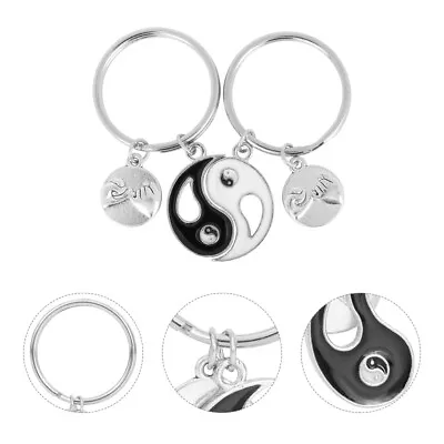  Magnetic Key Holder Matching Keyrings Yin And Yang Keychain Decorate • £7.65