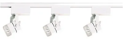 MR16 3 Light White Square Track Kit  With  Low Voltage - SATCO-TK310 • $141.99