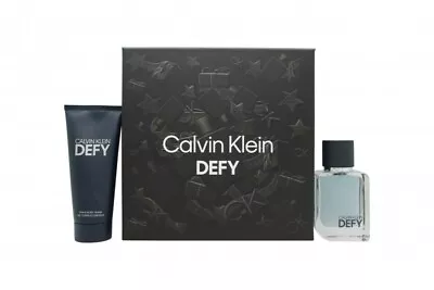 Calvin Klein Defy Gift Set 50ml Edt + 100ml Shower Gel - Men's For Him. New • £39.59